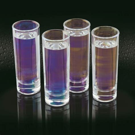 Shimmer Iridescent Tall Shot Glasses