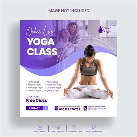 Premium Vector Yoga Studio Social Media Post And Instagram Post