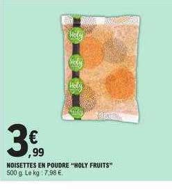 Promo Noisettes En Poudre Holy Fruits Chez E Leclerc ICatalogue Fr