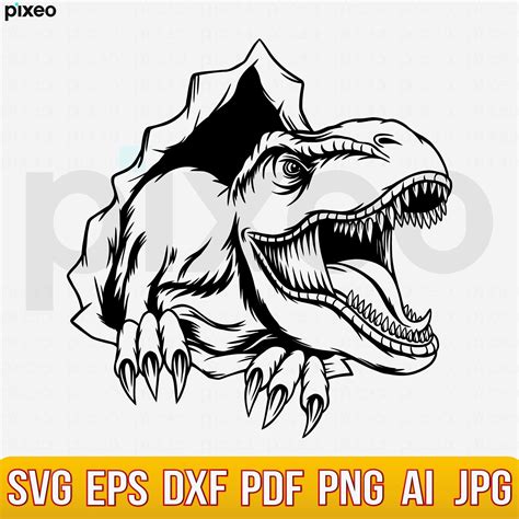 T Rex Svg T Rex Scratch Svg Dinosaur Svg Tyrannosaurus Rex Etsy México