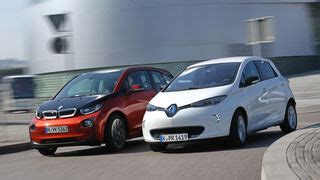 Bmw I Und Renault Zoe Intens Test Kompakter Elektroautos Technische