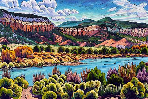 Rio Chama River Valley 40x60 Sold Krysteen Waszak Art
