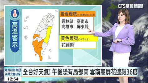 全台好天氣 午後恐有局部雨 雲南高屏花連飆36度 華視新聞 LINE TODAY