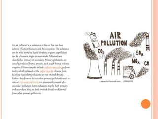 Air pollution | PPT | Free Download