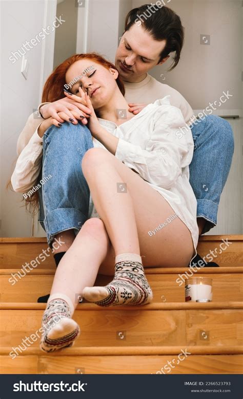 Sexy Lovers Sensual Kiss Man Kissed Stock Photo Shutterstock