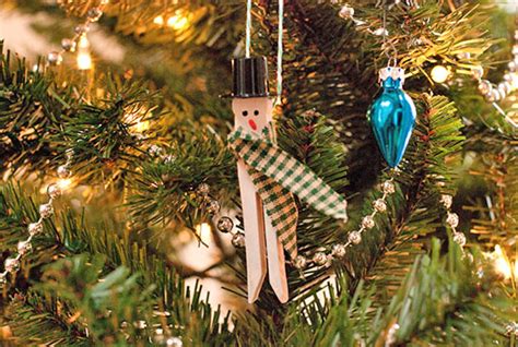 Simple Snowman Clothespin Ornament Tutorial Factory Direct Craft Blog