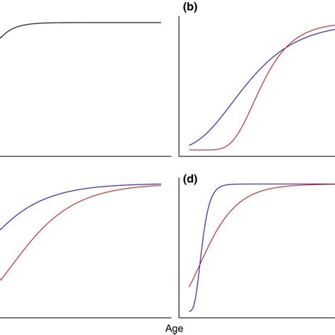 Four Scenarios Of Sex‐specific Growth Trajectories Red Male