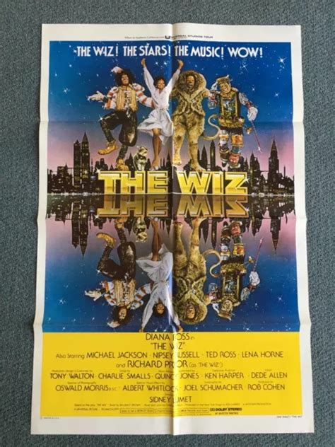 MICHAEL JACKSON DIANA Ross The Wiz One Sheet Movie Poster 1978 Rare