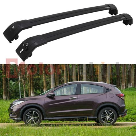 US Stock For 2016 2021 Honda HRV HR V Black Lockable Cross Bar Roof