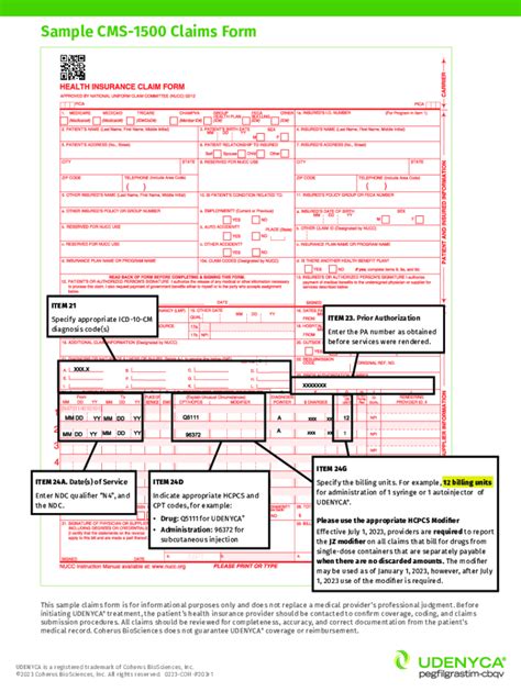 Fillable Online Sample Cms 1500 Claims Form Fax Email Print Pdffiller