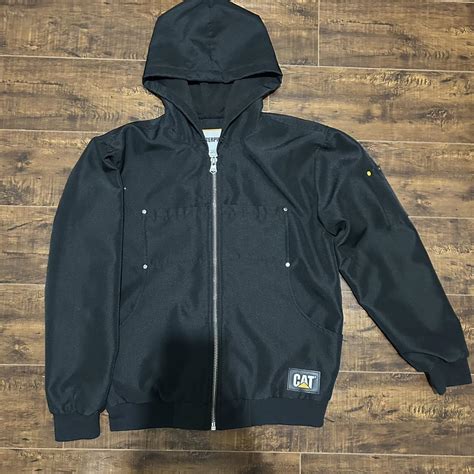 BLACK WORK WEAR JACKET Very comfortable, water... - Depop