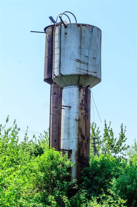 Old Rustic Water Towers Stock Image Image Of Reservoir 253721015