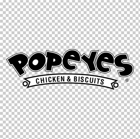 Popeyes Logo Graphics Fried Chicken PNG, Clipart, Black And White ...