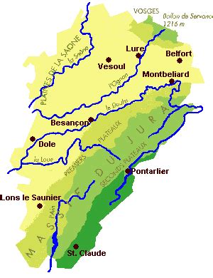 Saone River Map