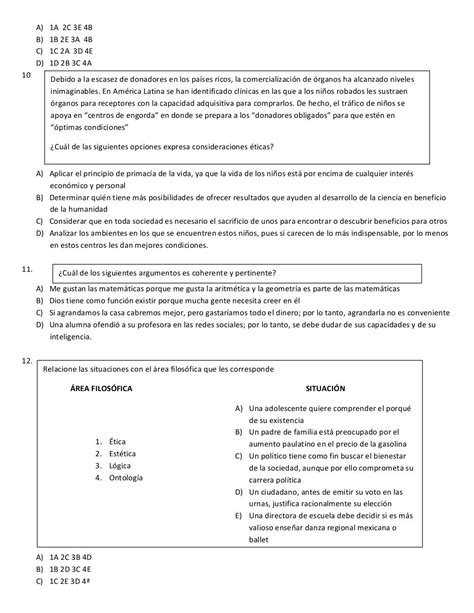 Examen Ceneval Contestado Artofit