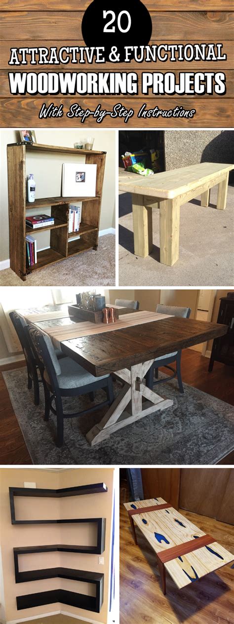 20 Attractive And Functional Woodworking Projects With Step By Step