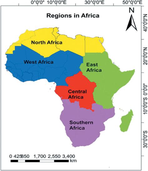 Map Of Africa By Region | Tour Map