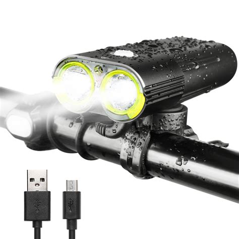 Gaciron Bicycle Front Light Usb Rechargeable Lumen Bike Waterproof