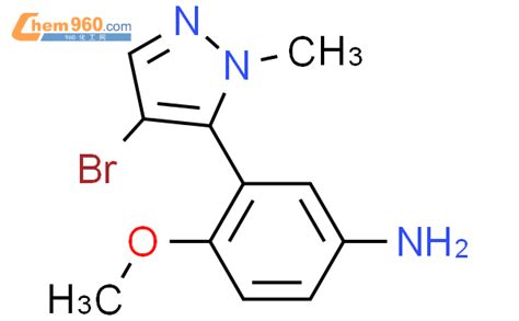 720702 45 4 Benzenamine 3 4 Bromo 1 Methyl 1H Pyrazol 5 Yl 4 Methoxy