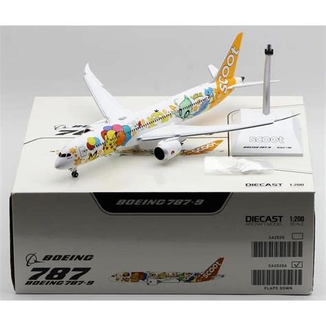 JC WINGS 1 200 SCOOT Pokemon Livery Boeing 787 9 Hobbies Toys Toys