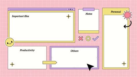 Free Cute Creative Organizer Desktop Wallpaper template