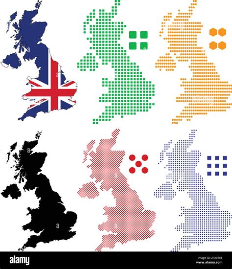 Layered Editable Vector Illustration Country Map Of The United Kingdom