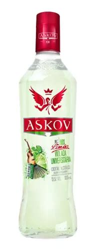 Vodka Askov Garrafa 900ml Bebida Alcoólica Limão Batida MercadoLivre