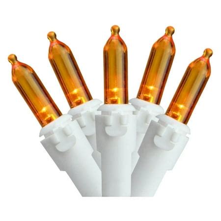 Northlight 100 ct. LED Mini Lights with White Wire 4 in. Spacing ...