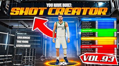 Best Shot Creator Build On Nba K Rare Build Series Vol Youtube