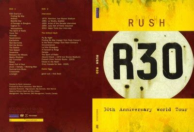 Koleksi Musik Rush R30 30th Anniversary World Tour