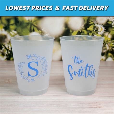 Personalized Wedding Cups Frost Flex Cups Customizable For Couples