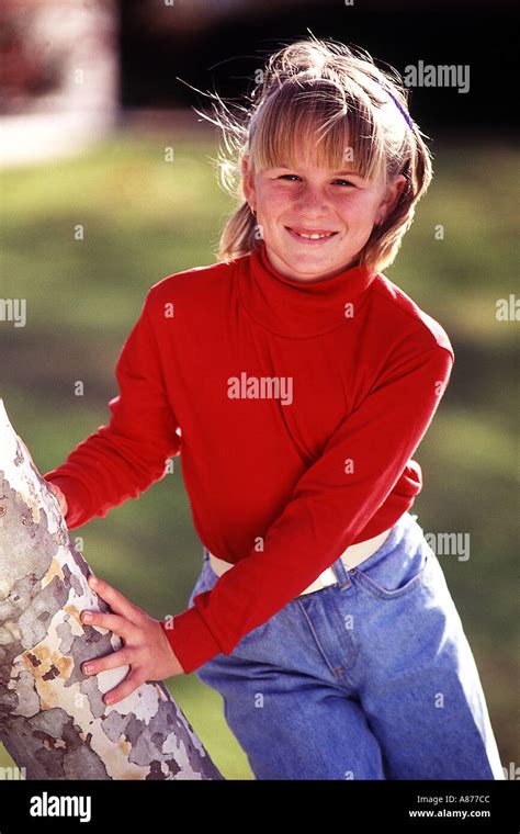 Eight Year Old Blonde Girl Hi Res Stock Photography And Images Alamy