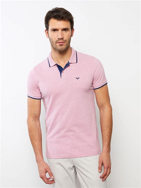 PEMBE Polo Yaka Kısa Kollu Pike Erkek Tişört S20842Z8 EHL LCW