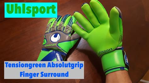 Uhlsport Tensiongreen Absolutgrip Finger Surround Guia Del Portero