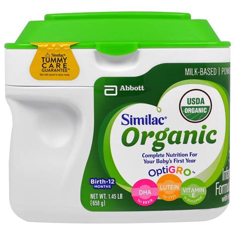 Similac Organic Infant Formula With Iron Powder Birth To 12 Months