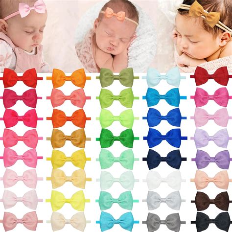 Amazon C Llot Colors Baby Bow Headbands Hair Bows Super