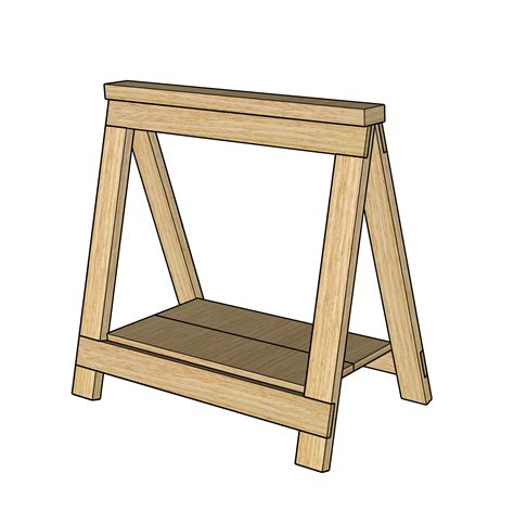 Diy Folding Sawhorse Plan John Malecki