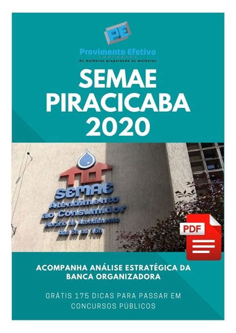 Provimento Efetivo Concursos Apostila Técnico de Contabilidade SEMAE