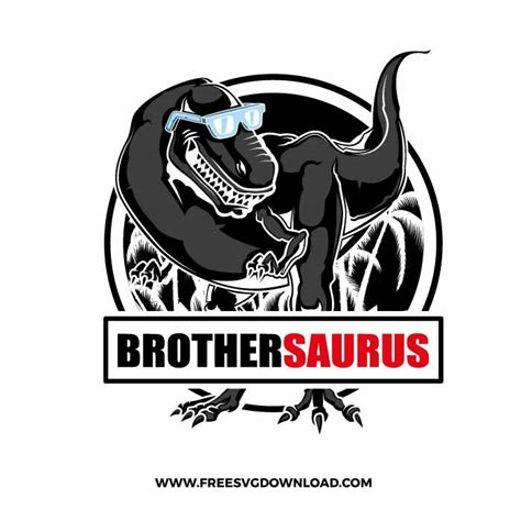 Brothersaurus Svg And Png Free Dinosaur Cut Files Free Svg Download