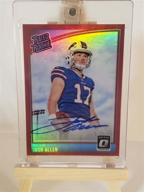 Josh Allen 2018 Donruss Optic Rated Rookie Auto Football Card - Etsy