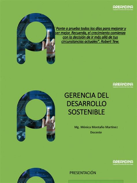 Gerencia Del Desarrollo Sostenible Eje 1 2 Pdf Sustentabilidad