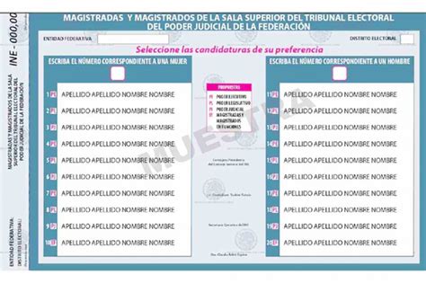 El Heraldo De Veracruz El Ine Revela Dise O De Boletas Para Elecci N