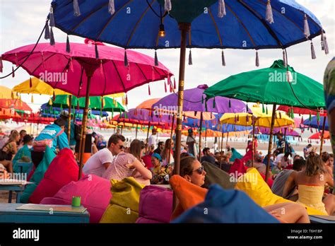 sunset at La Plancha, Legian Beach, Bali, Indonesia Stock Photo - Alamy