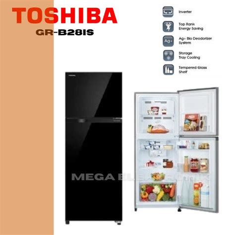 Toshiba GR B28IS Lemari Es Kulkas 2 Pintu Inverter 226Liter Khusus