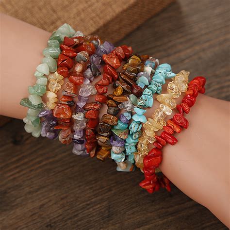 Amazon Supply Handmade Beads Natural Crystal Gravel Bracelet Bracelet