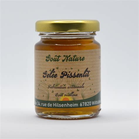 Gelée fleurs de pissenlit 100 g Goût Nature Locavor fr