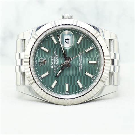 Rolex Datejust 41mm Jubilee 126334 Green Fluted | Watch Exchange Singapore