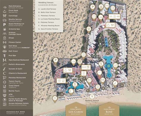Resort Map | Pueblo Bonito | Los Cabos, Mexico