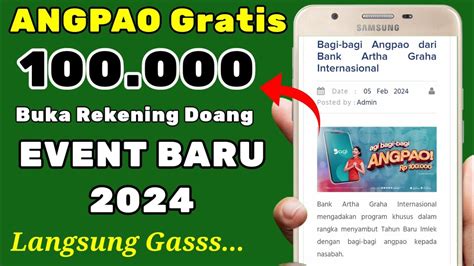 Bonus 100 000 Buka Rek AGI Event Bank Digital Terbaru Aplikasi