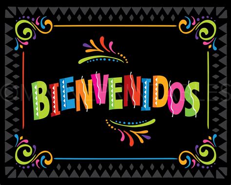 Fiesta Party Sign Printables BIENVENIDOS Sign Downloads - Etsy